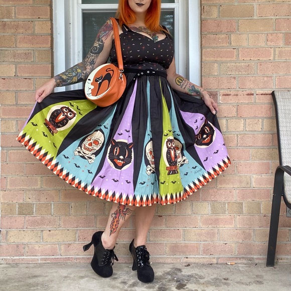 TOBS moon scared black cat Halloween purse - Picture 2 of 5